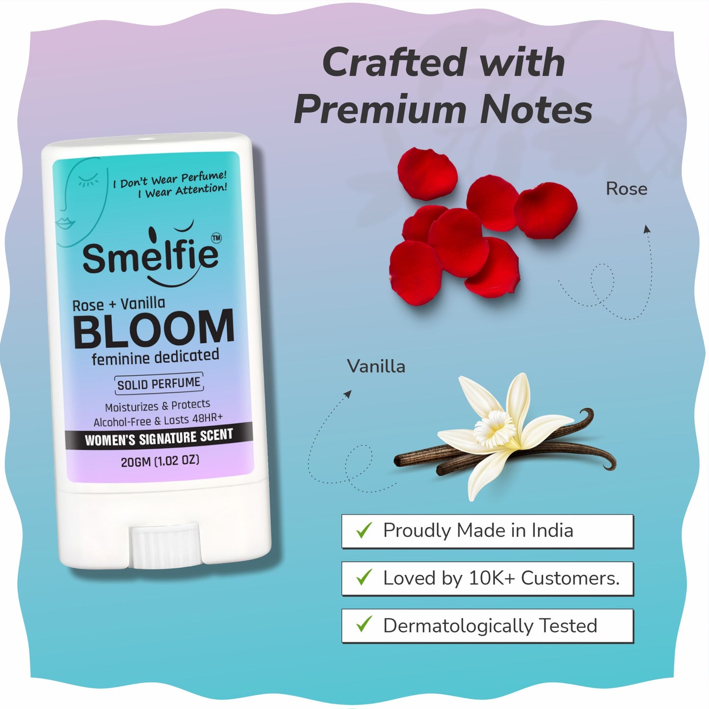 Bloom Solid Wax Perfume For Women