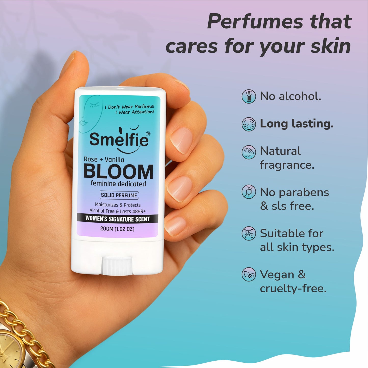 Bloom Solid Wax Perfume For Women